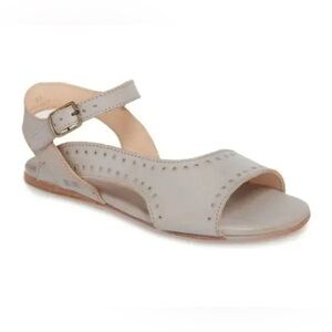 Bed Stu 8.5 Auburn gray leather Women's Sandals fits 8 Anthropologie